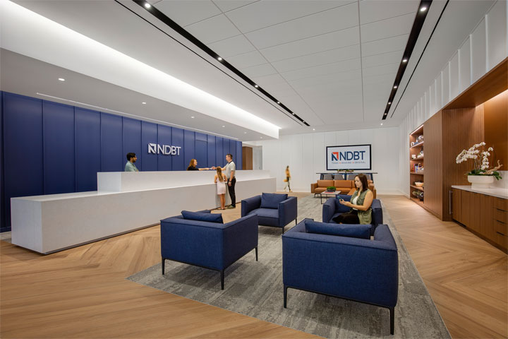 Lobby at NDBT Dallas Banking Center