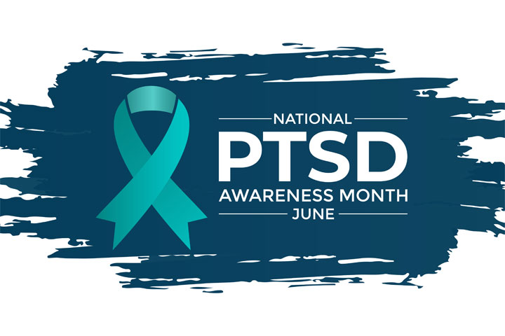 National PTSD Awareness Month graphic