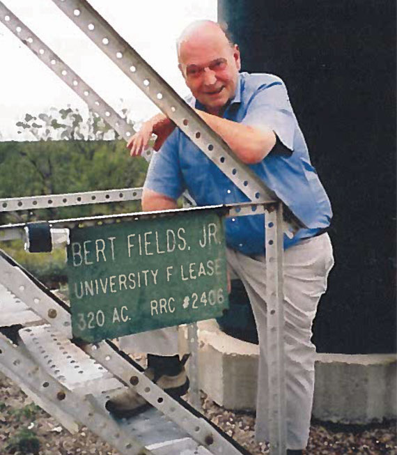 Bert Fields Jr. photo at an oil field lease