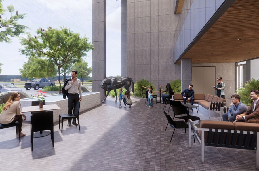 Rendering of Fields Legacy porch