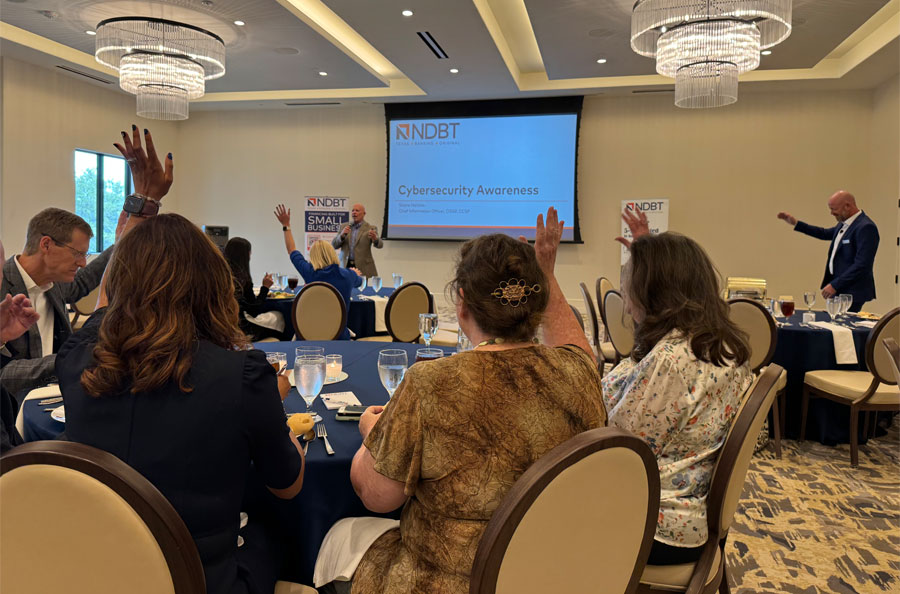 Participants at NDBT's 2025 Cybersecurity luncheon